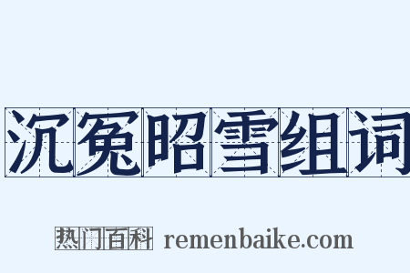 沉冤昭雪组词是什么意思的图片